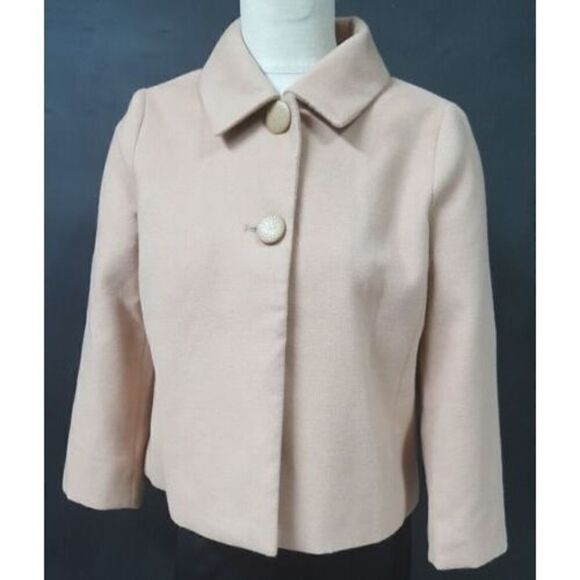 Chicos Beige Jacket Size 0 Small 2 Button Lined Long Sleeve Career - Picture 5 of 11